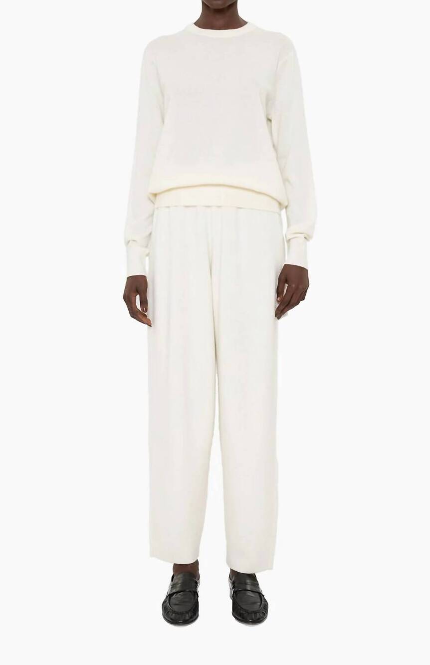NEW ARCH4 CASHMERE hayden cashmere trouser in ivory